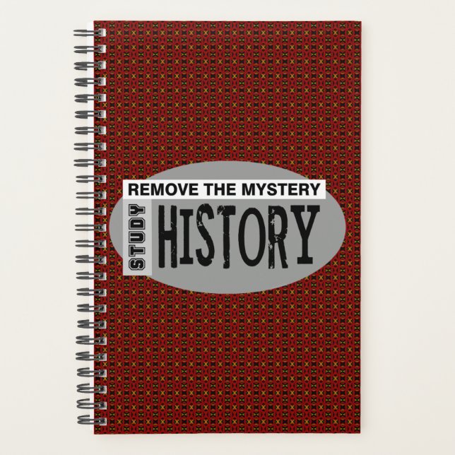 Remove Mystery History Grey Oval Planner (Front)