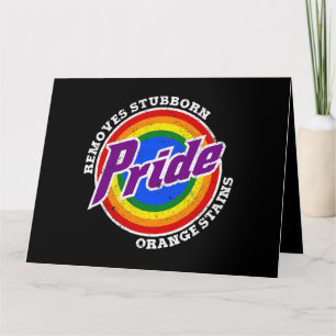 Remove Stubborn Orange Stains Pride Month LGBTQ Card