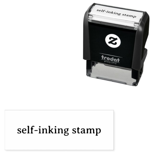 Remove This Text & Add Your Own Design 1.8" x .65" Self-inking Stamp (In Situ)