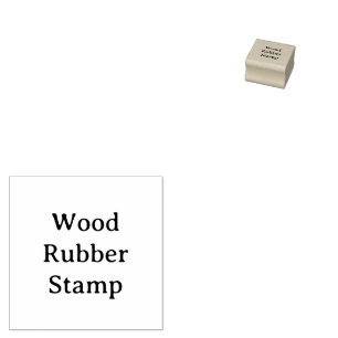 Remove This Text & Add Your Own Design 1" x 1" Rubber Stamp