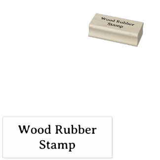 Remove This Text & Add Your Own Design 1" x 2.5" Rubber Stamp