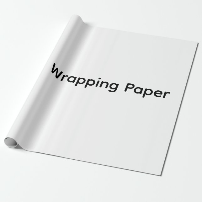 Remove This Text & Add Your Own Design 29" x 48" Wrapping Paper (Unrolled)