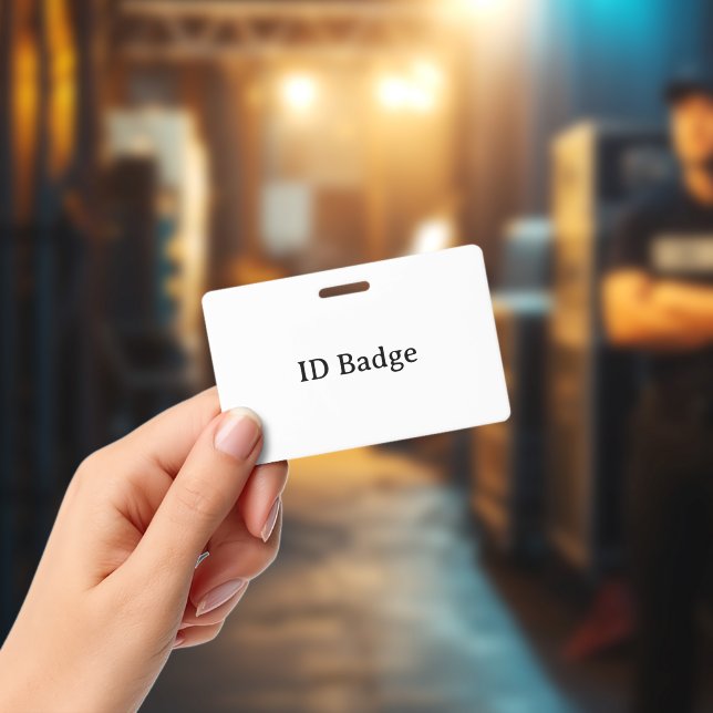 Remove This Text & Add Your Own Design 2.13"x3.38" ID Badge (Concert)