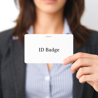 Remove This Text & Add Your Own Design 3" x 5" ID Badge