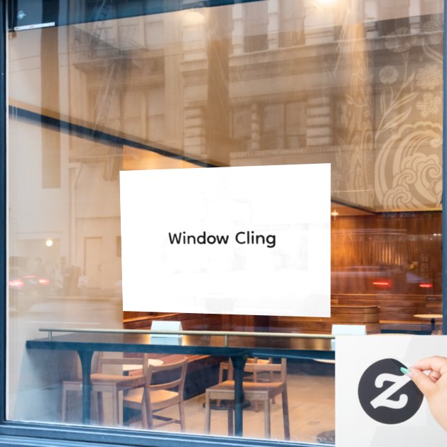 Remove This Text & Add Your Own Design 40" x 28" (Cafe Window)