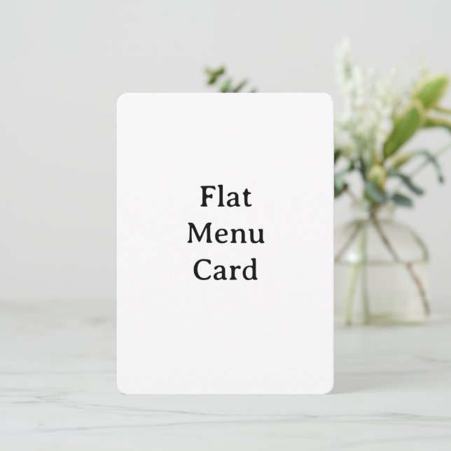 Remove This Text & Add Your Own Design 4.5" x 6.25 Menu (Standing Front)