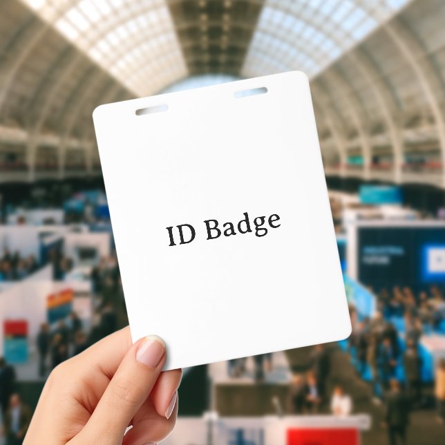 Remove This Text & Add Your Own Design 4" x 5" ID Badge (Conference)