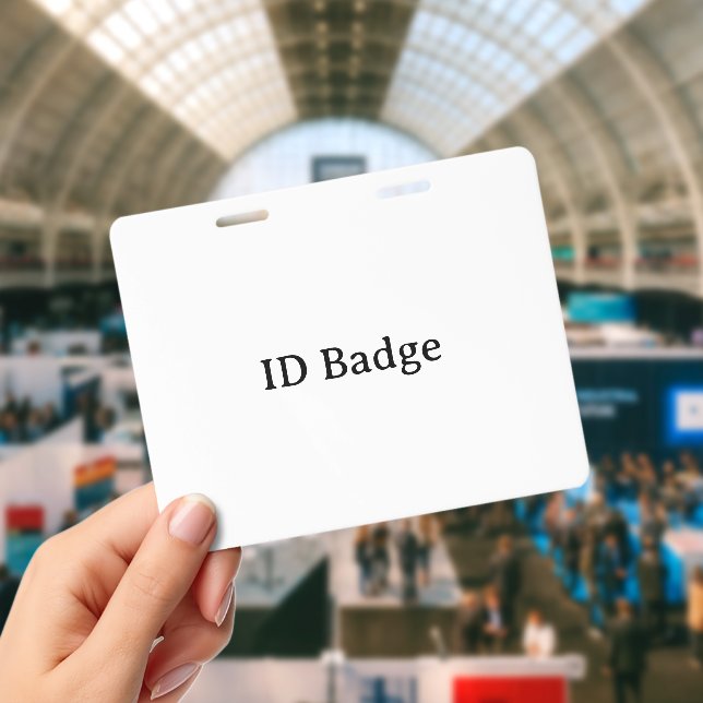 Remove This Text & Add Your Own Design 4" x 5" ID Badge (Conference)