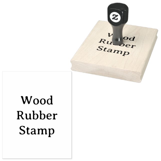 Remove This Text & Add Your Own Design 4" x 5" Rubber Stamp (Stamped)