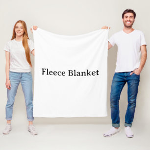 Remove This Text & Add Your Own Design 50" x 60" Fleece Blanket