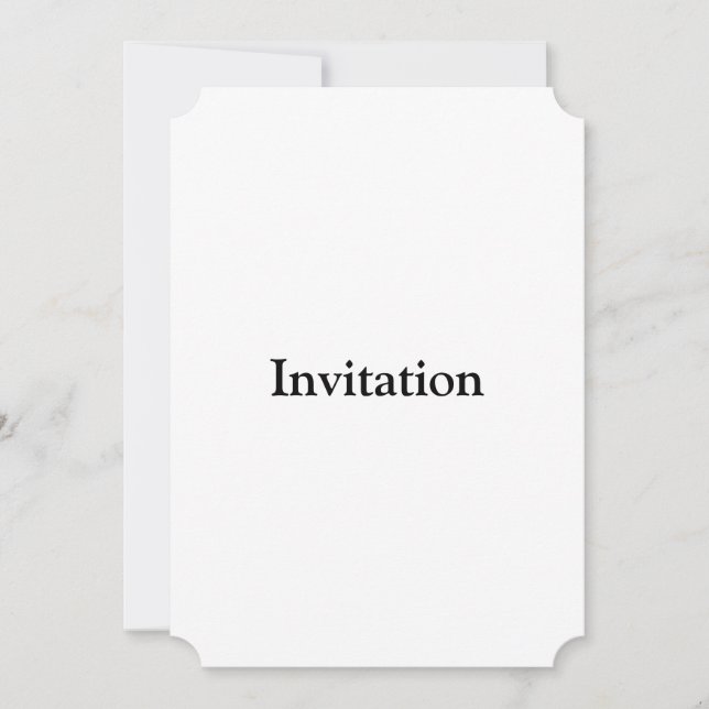 Remove This Text & Add Your Own Design Flat Invitation (Front)