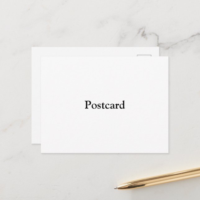 Remove This Text & Add Your Own Design Holiday Postcard (Front/Back In Situ)