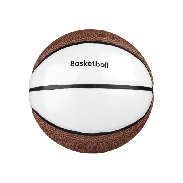 Remove This Text & Add Your Own Design Mini Basketball (Front)