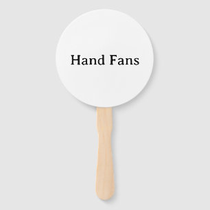 Remove This Text & Add Your Own Design Round Hand Fan