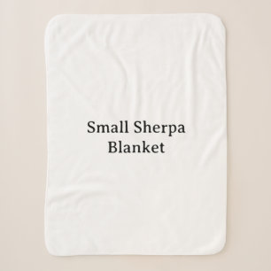 Remove This Text & Add Your Own Design Small Sherpa Blanket