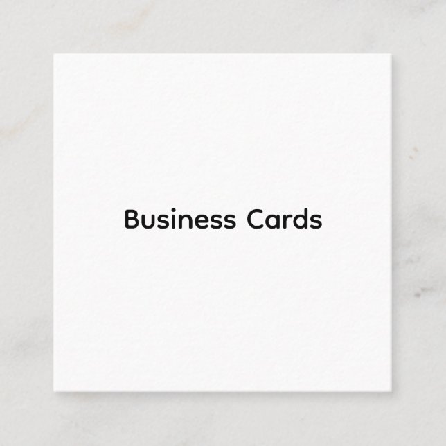 Remove This Text & Add Your Own Design Square Business Card (Front)