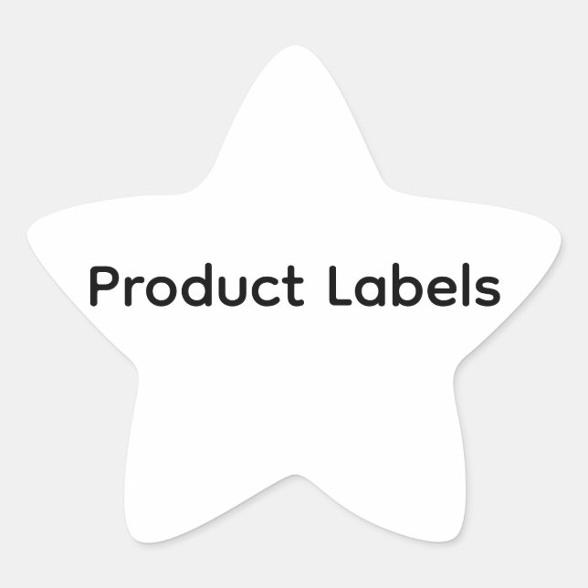 Remove This Text & Add Your Own Design Star Sticker (Front)