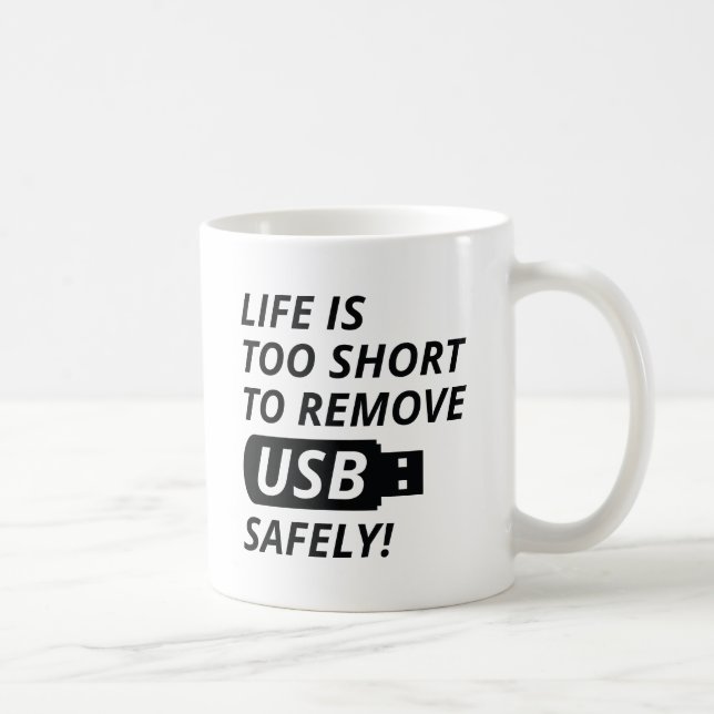 Remove USB Safely Coffee Mug (Right)