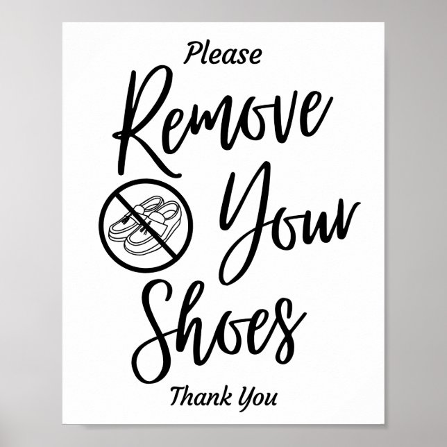 Remove Your Shoes Poster (Front)
