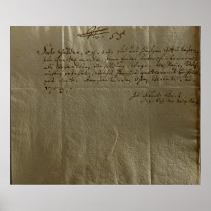 Remuneration Receipt, 17th December, 1704 Poster