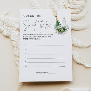 REMY Guess the Sweet Mess Game - Poppin Bottles Invitation