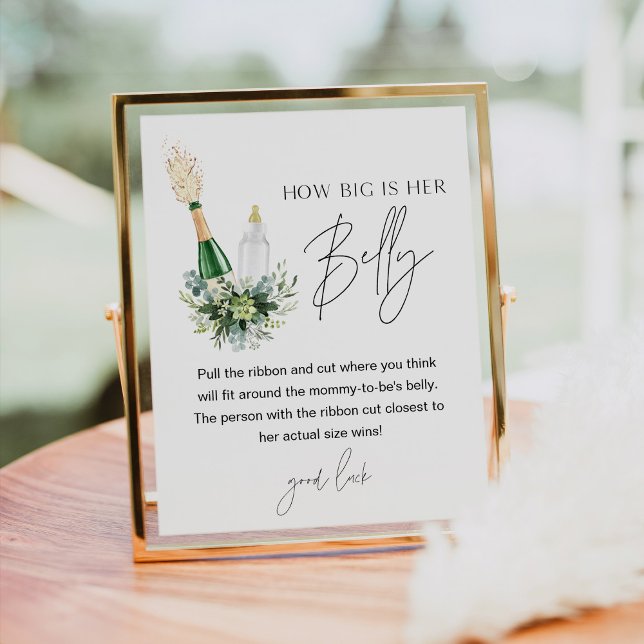 REMY How Big Is Her Belly Baby Shower Game Poster (Creator Uploaded)