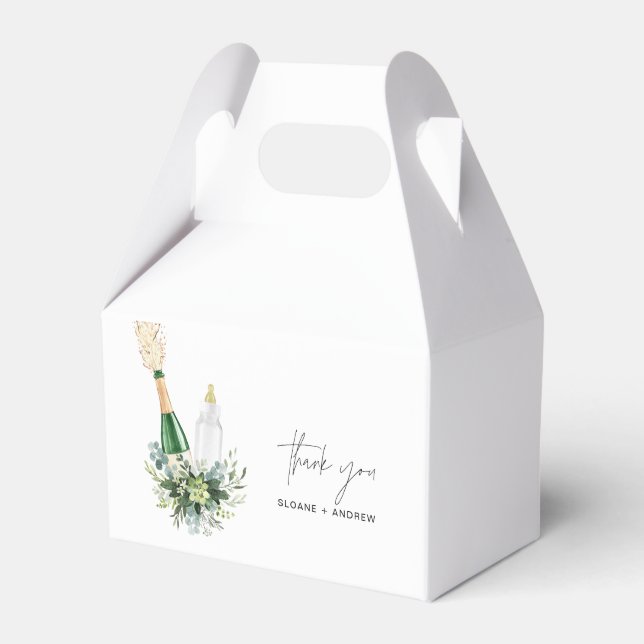REMY Poppin Bottles Baby Shower Favour Box (Front Side)