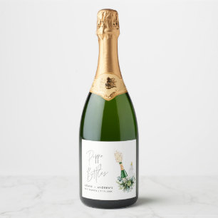REMY Poppin Bottles Baby Shower Sparkling Wine Label
