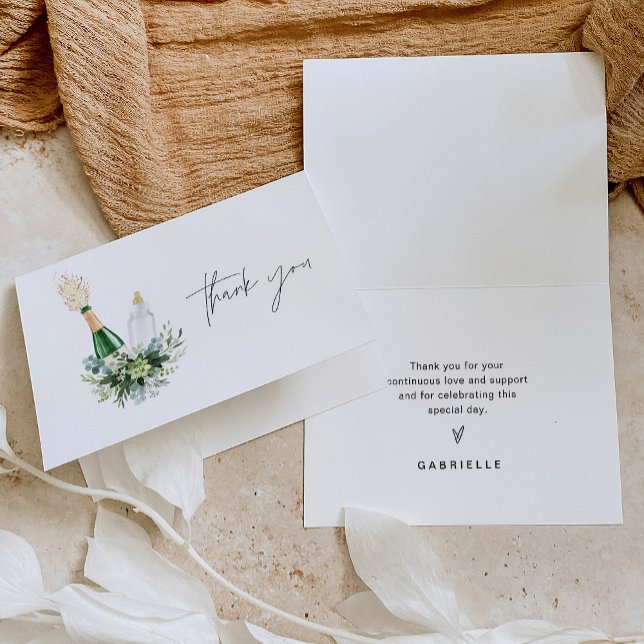 Remy Poppin Bottles Baby Shower  Thank You Card (Creator Uploaded)