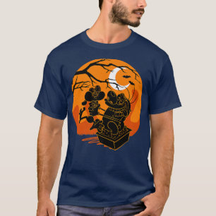 Ren and Stimpy Halloween Haunted Sunset Hug  T-Shirt