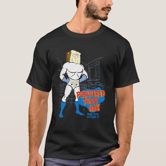 Ren And Stimpy Powdered Toast Man T-Shirt (Front)