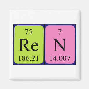 Ren periodic table name magnet