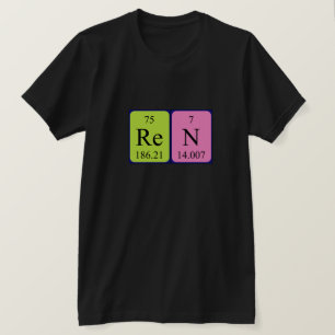 Ren periodic table name shirt