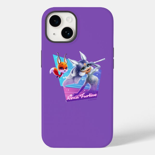 Rena Furtive Graphic Case-Mate iPhone Case (Back)