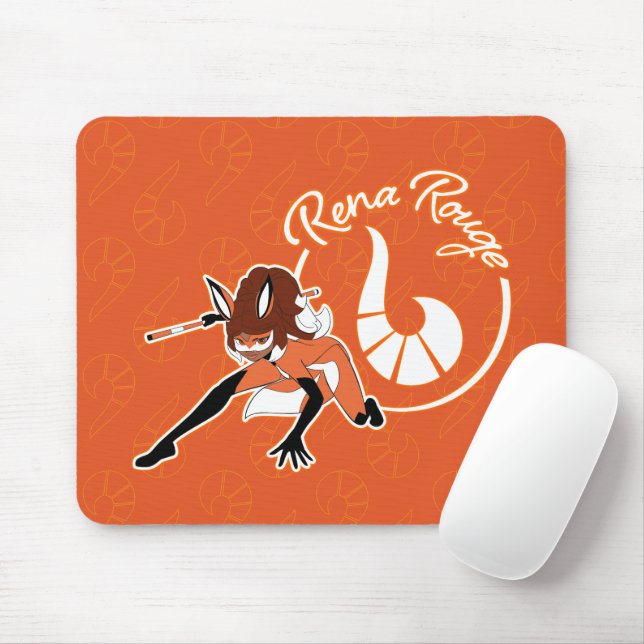 Rena Rouge Badge Mouse Pad (With Mouse)