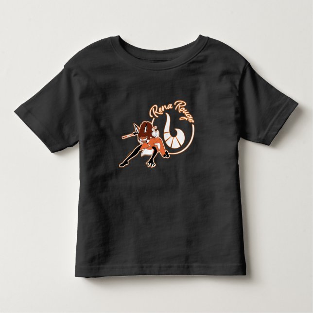Rena Rouge Badge Toddler T-Shirt (Front)