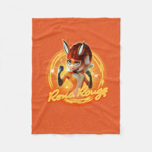 Rena Rouge Circle Badge Fleece Blanket