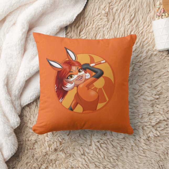 Rena Rouge Orange Badge Cushion (Blanket)