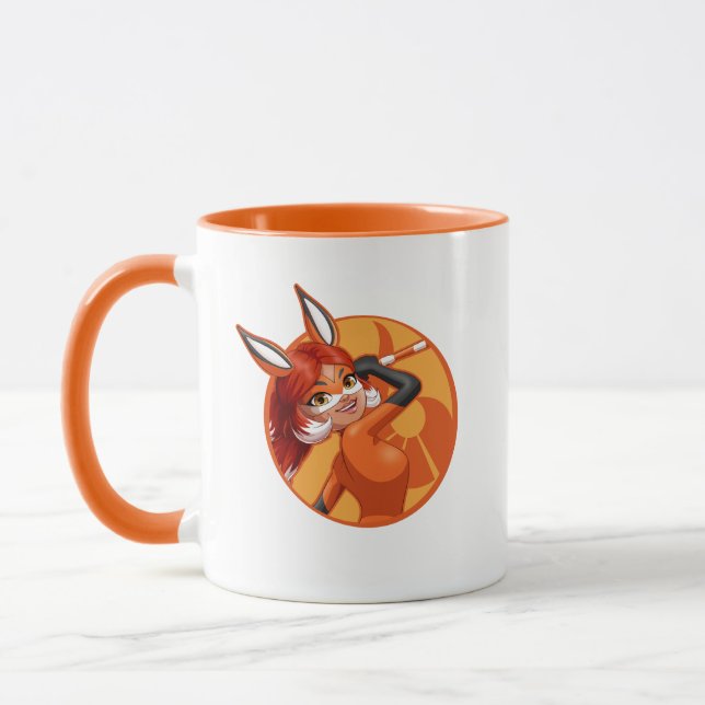 Rena Rouge Orange Badge Mug (Left)