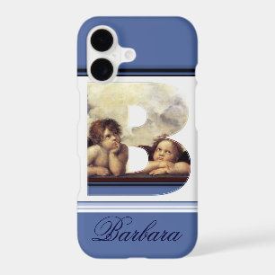 RENAISSANCE ANGEL B LETTER Winged Cherub Monogram