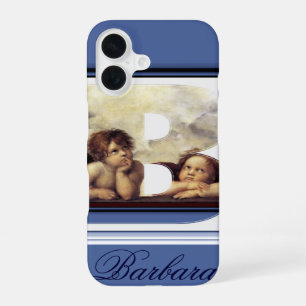 RENAISSANCE ANGEL B LETTER Winged Cherub Monogram iPhone 16 Case