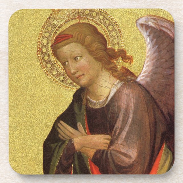 Renaissance Angel by Master of the Bambino Vispo Coaster (Front)