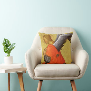 Renaissance Angel by Master of the Bambino Vispo Cushion