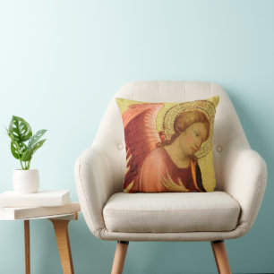 Renaissance Angel by Master of the Bambino Vispo Cushion