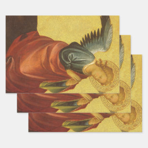 Renaissance Angel by Master of the Bambino Vispo Wrapping Paper Sheet