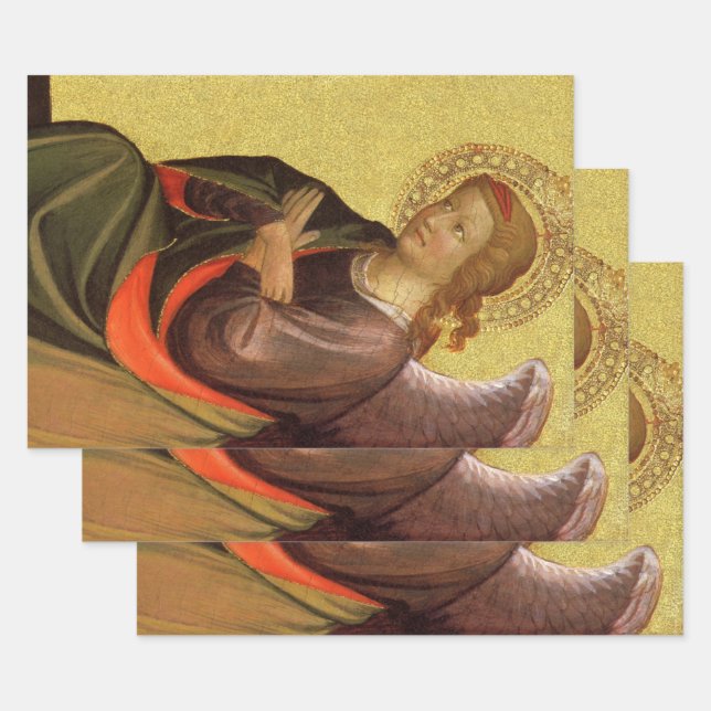 Renaissance Angel by Master of the Bambino Vispo Wrapping Paper Sheet (Set)