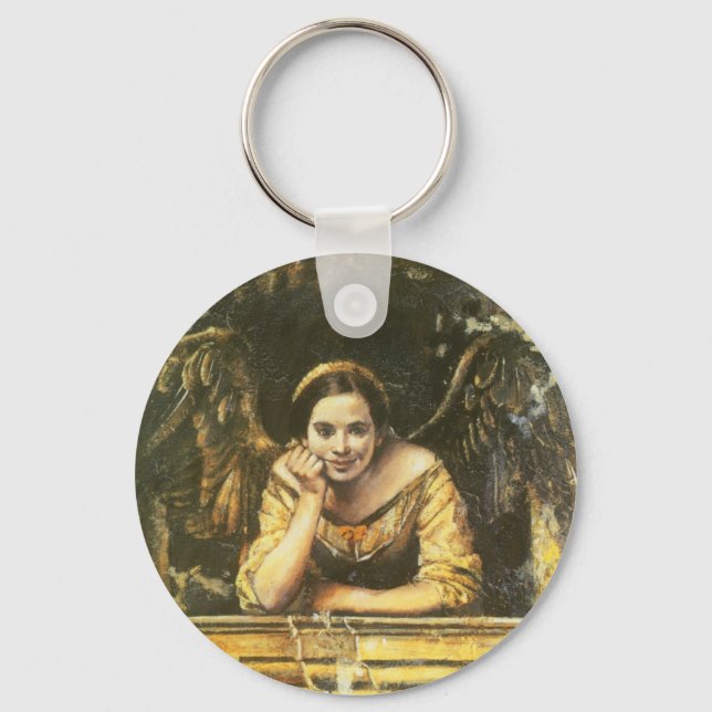 Renaissance Angel Design Key Ring (Front)
