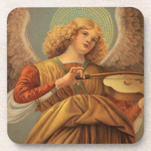 Renaissance Angel Playing Violin Melozzo da Forli Coaster