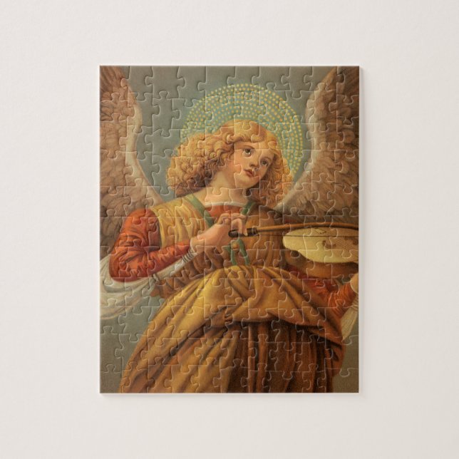 Renaissance Angel Playing Violin Melozzo da Forli Jigsaw Puzzle (Vertical)