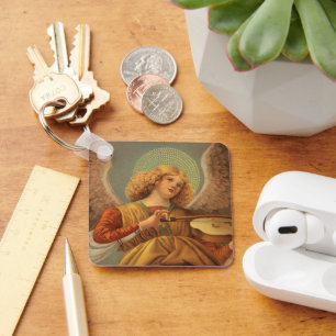 Renaissance Angel Playing Violin Melozzo da Forli Key Ring